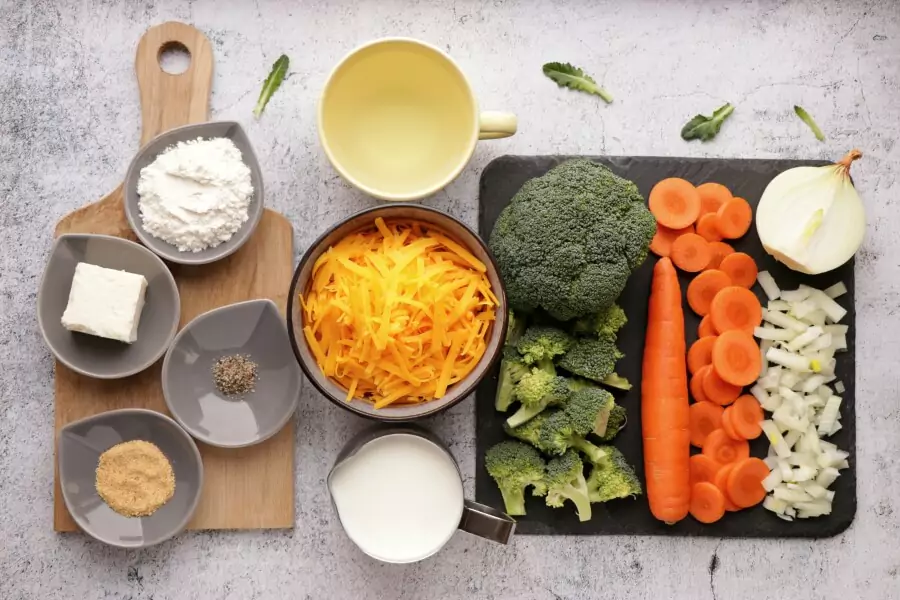 Ingredients for Wisconsin Cheese Soup