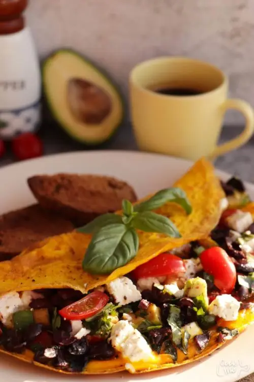 Avocado Greek Omelet