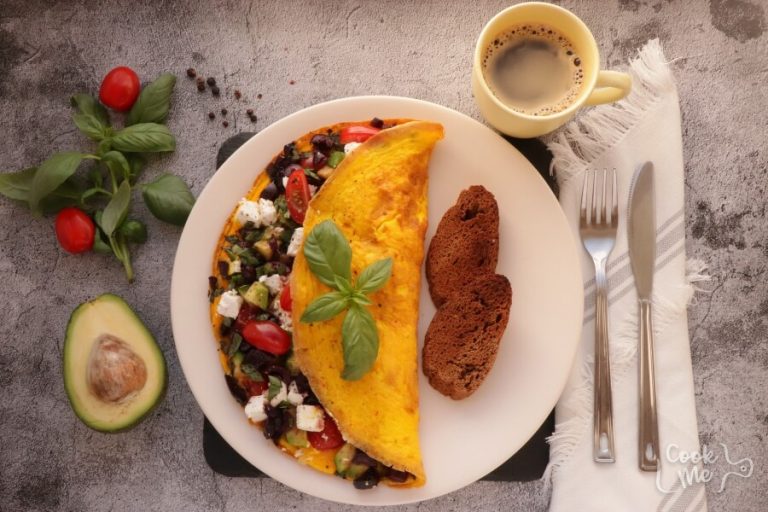 Step 5 - Avocado Greek Omelet