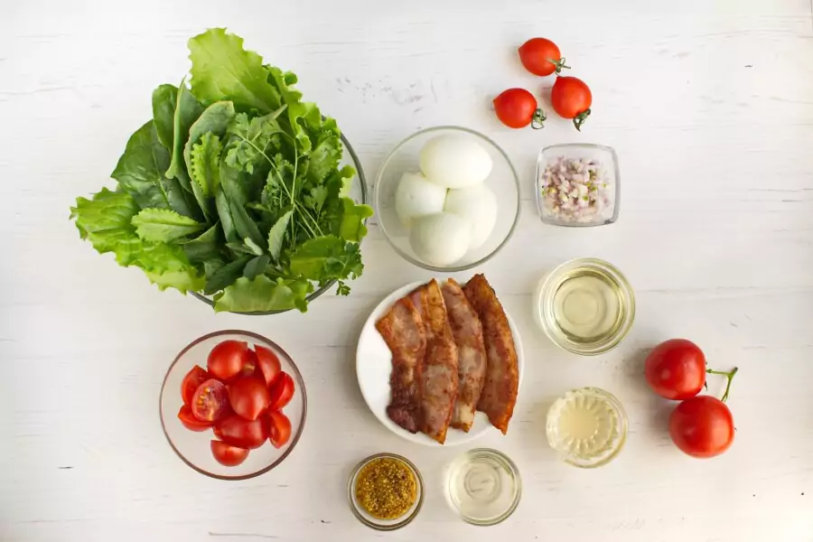 Ingredients for BLT Salad with Sweet Onion Vinaigrette