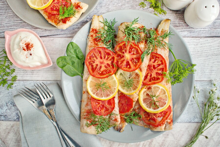 Baked Whiting recipe-Baked Fish with vegetables-Delicious Baked Fish