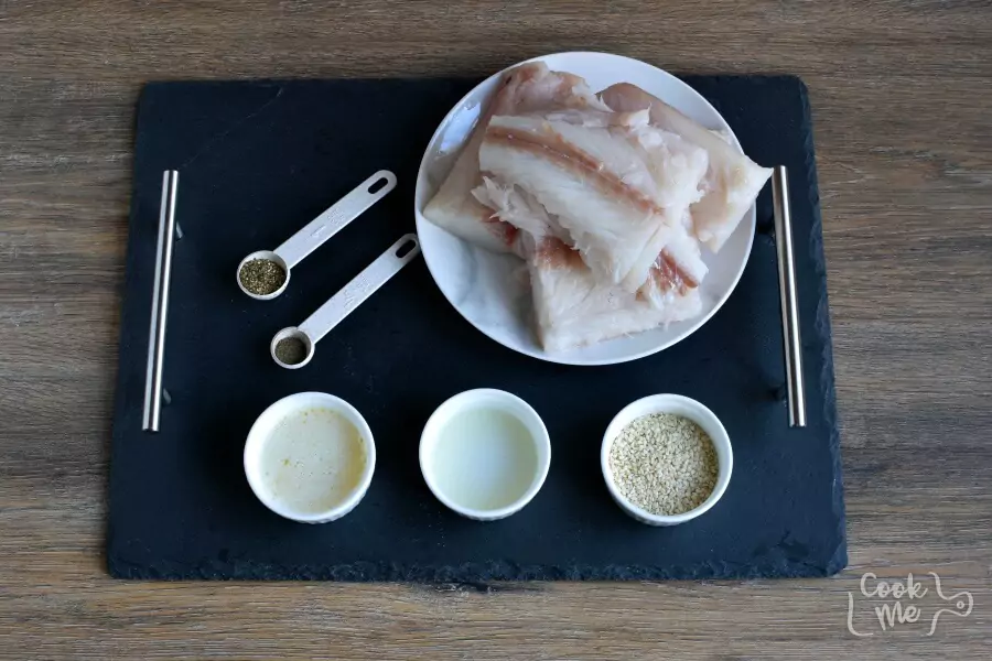 Ingredients for Low Carb Broiled Sesame Cod