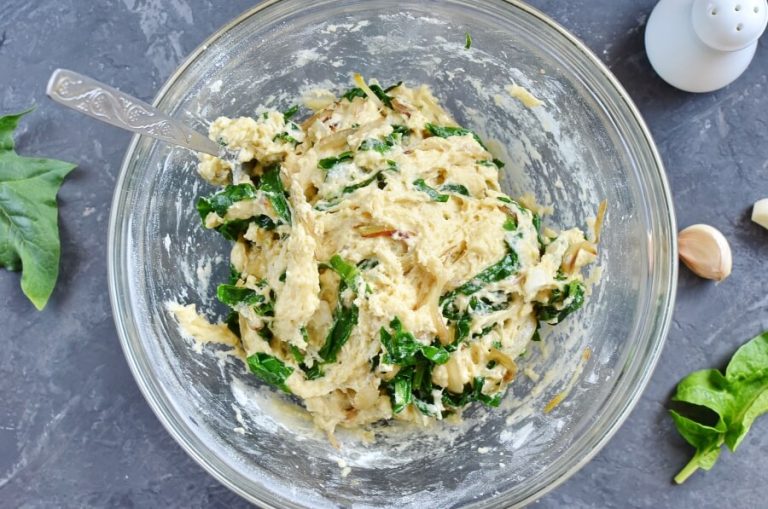 Step 7 - Caramelized Onion & Spinach Olive Oil Quick Bread