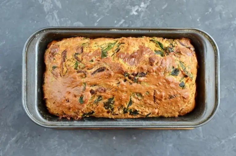 Step 9 - Caramelized Onion & Spinach Olive Oil Quick Bread