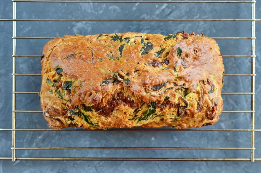 Caramelized Onion & Spinach Olive Oil Quick Bread recipe - step 10