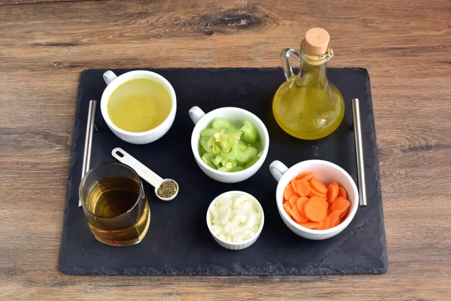 Ingredients for Celery and Carrot Soup