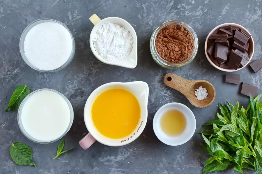 Ingredients for Chocolate Mint Pudding