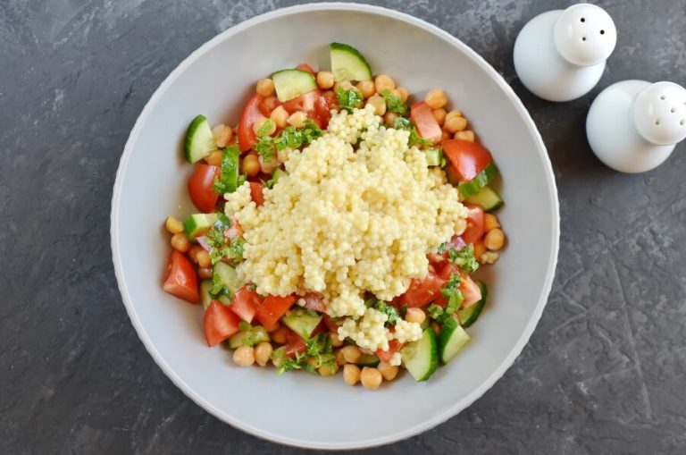 Step 5 - Couscous Tabbouleh with Fresh Mint Feta