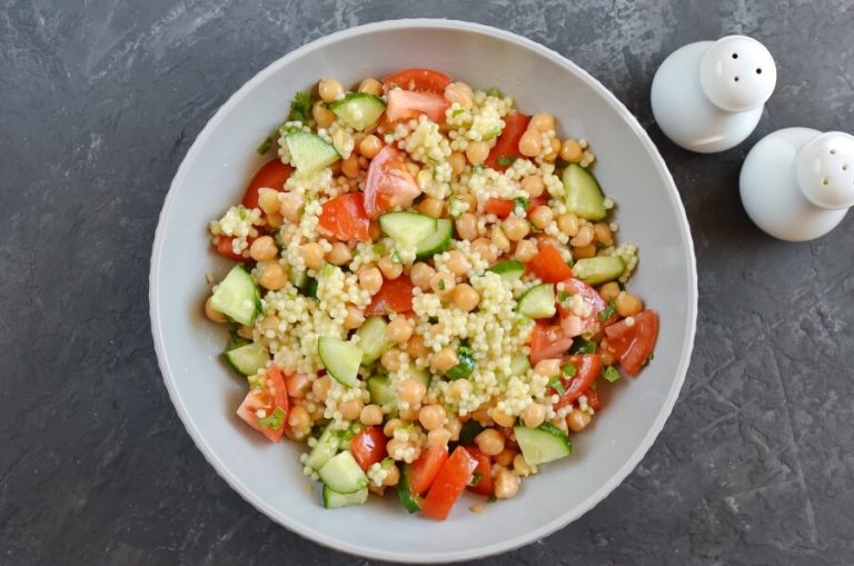 Step 5 - Couscous Tabbouleh with Fresh Mint Feta