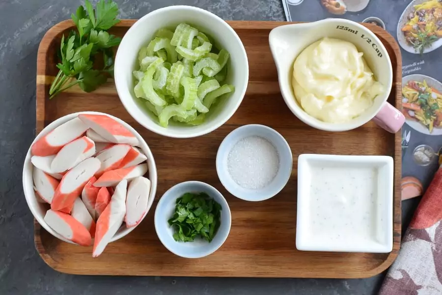 Ingredients for Crab Salad