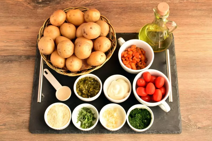 Ingredients for Healthy Creamy Italian Potato Salad