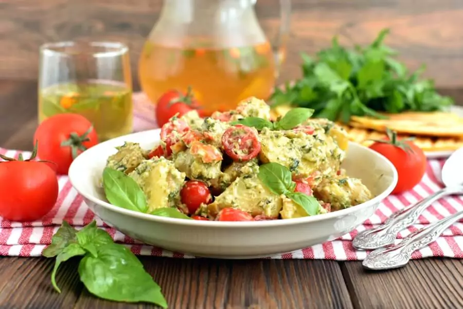 Healthy Creamy Italian Potato Salad