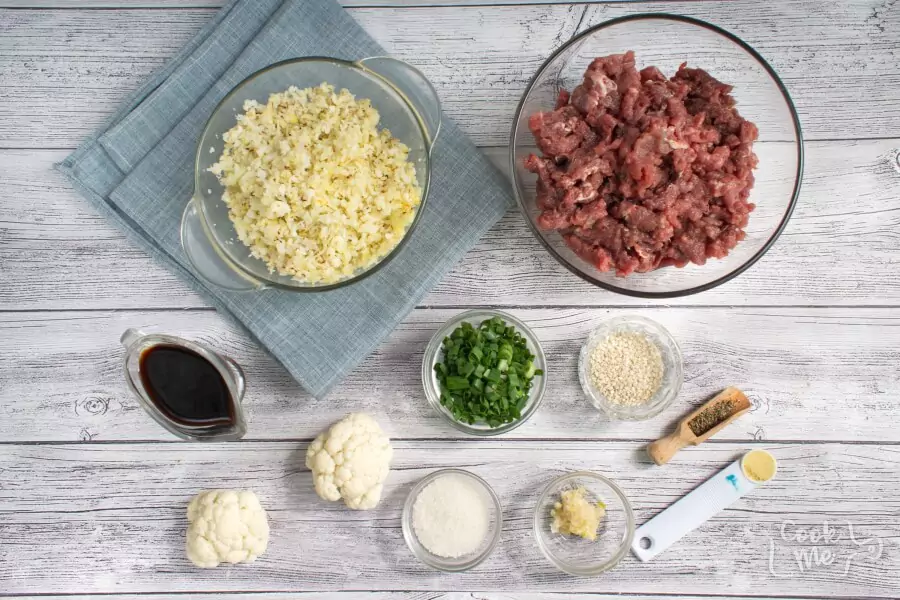 Ingredients for Easy Keto Korean Beef with Cauli Rice