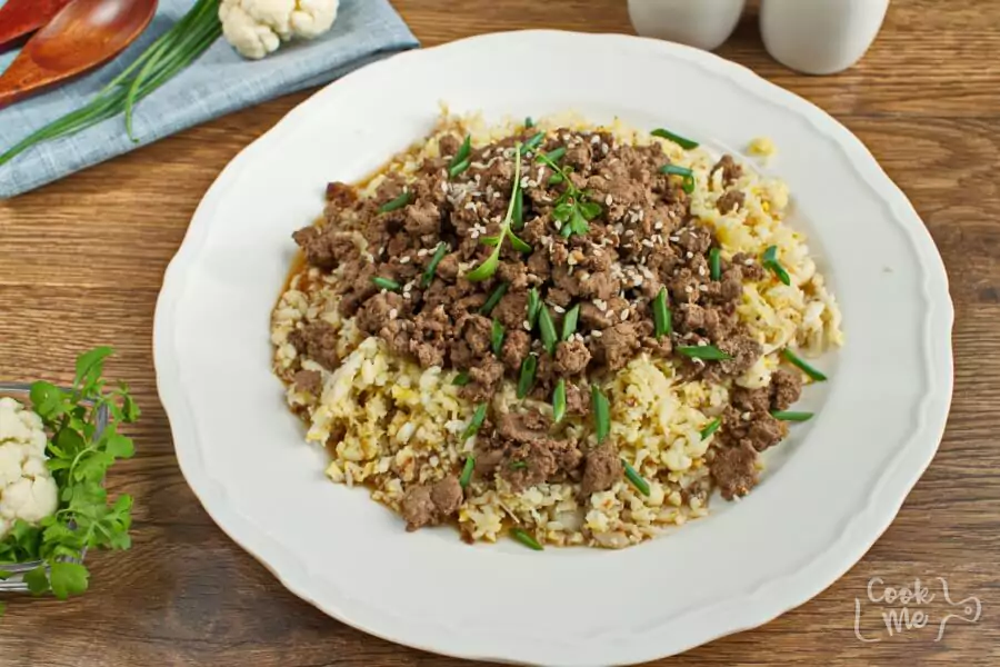 Easy Keto Korean Beef with Cauli Rice