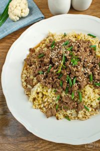 Easy Keto Korean Beef with Cauli Rice
