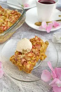 Fresh Rhubarb Torte