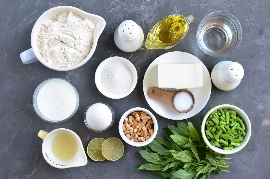 Ingredients for Grilled Naan Bread With Garlic Scape Chutney