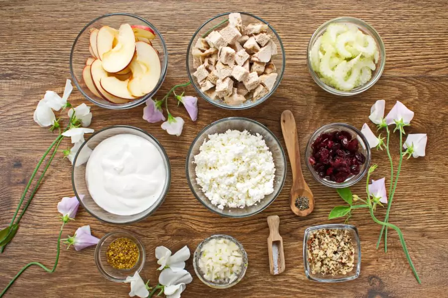 Ingredients for Healthy Chicken Salad