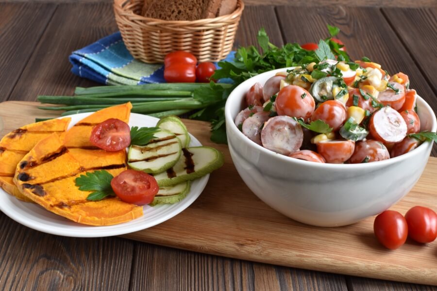 Healthy Corn Salad Recipes-Homemade Healthy Corn Salad-Easy Healthy Corn Salad