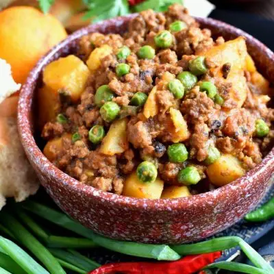Keema Aloo (Ground Beef and Potatoes) Recipe-Homemade Keema Aloo (Ground Beef and Potatoes)-How To Make Keema Aloo (Ground Beef and Potatoes) Recipe