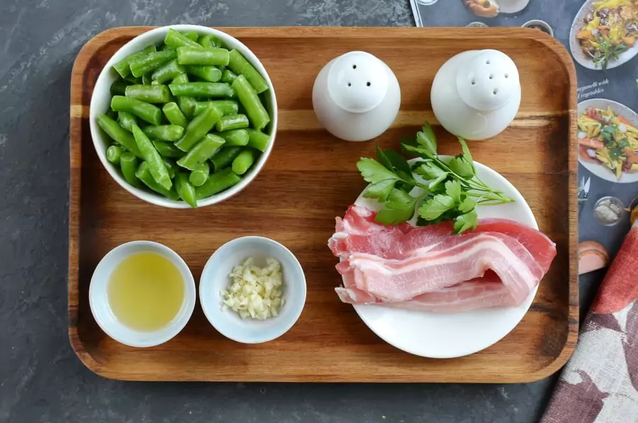 Ingredients for Kentucky Wonder Beans