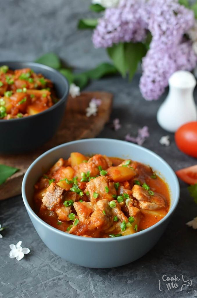 Delicious, tomato-based catfish stew