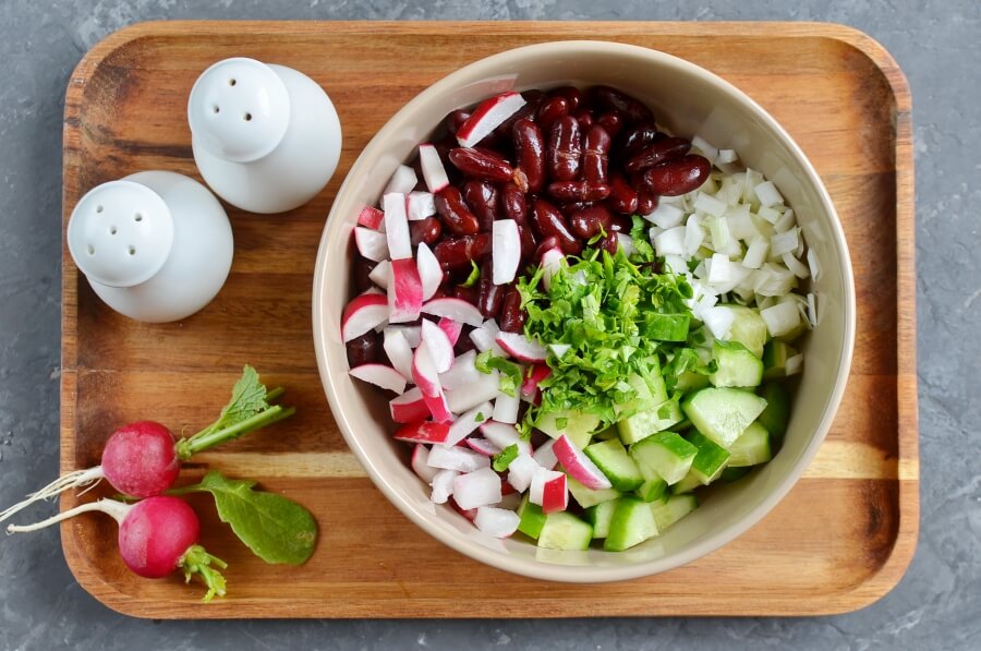 Vegan Kidney Bean Salad recipe - step 1