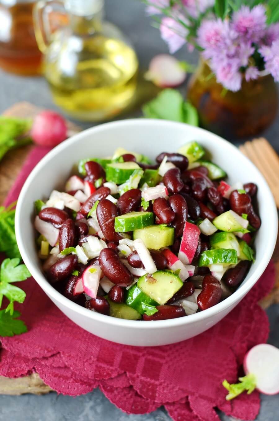 Vegan Kidney Bean Salad Recipe - Cook.me Recipes