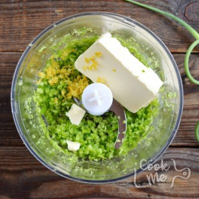 Keto Lemon Garlic Scape Compound Butter recipe - step 2
