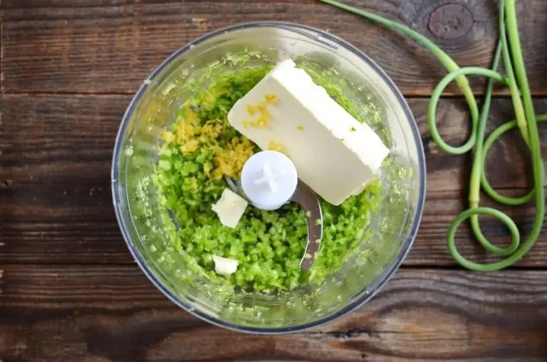 Step 2 - Keto Lemon Garlic Scape Compound Butter