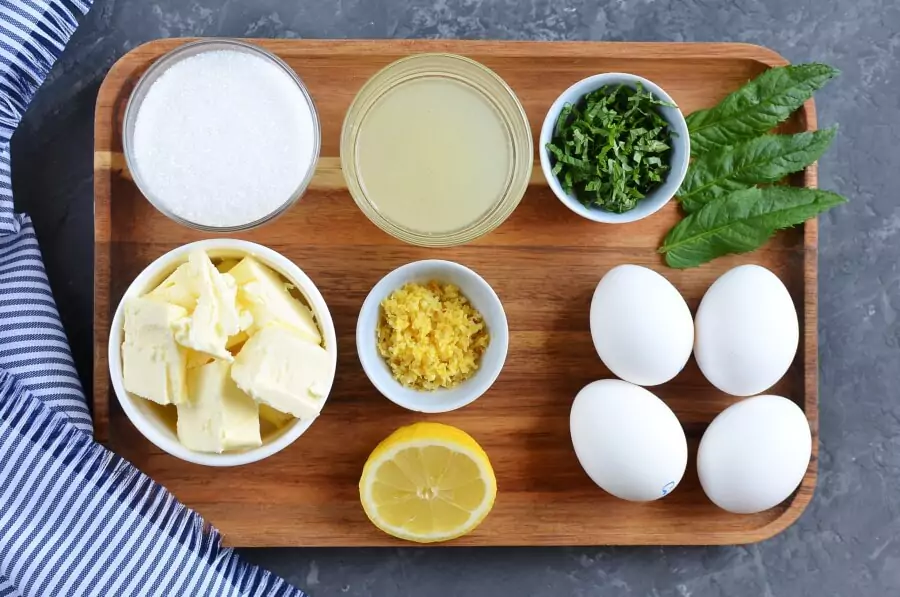 Ingredients for Lemon Mint Curd