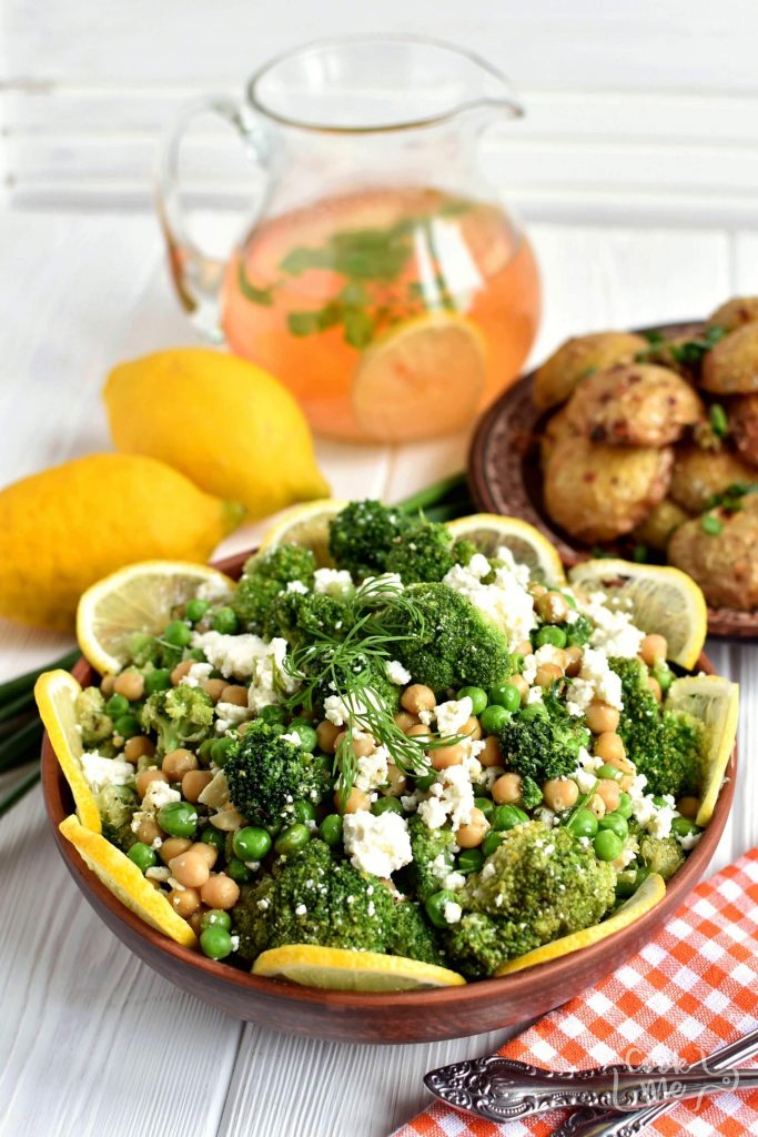 A Mediterranean Broccoli Salad