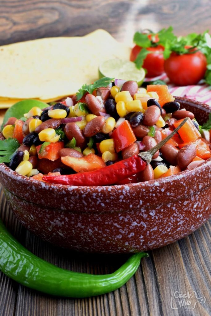 A Mexican style Bean Salad