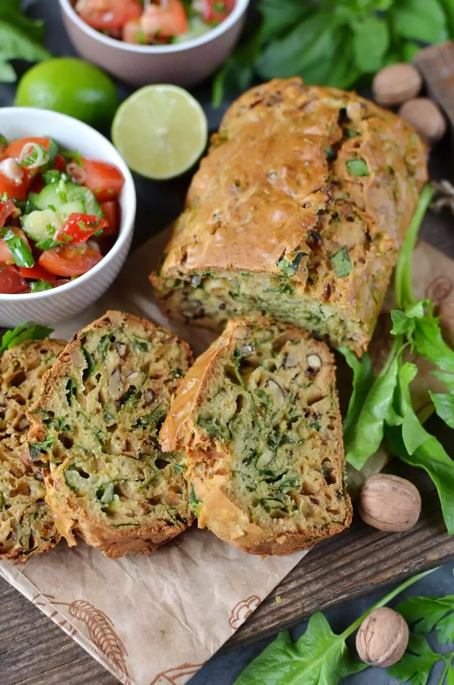 Onion Marmalade & Spinach Bread
