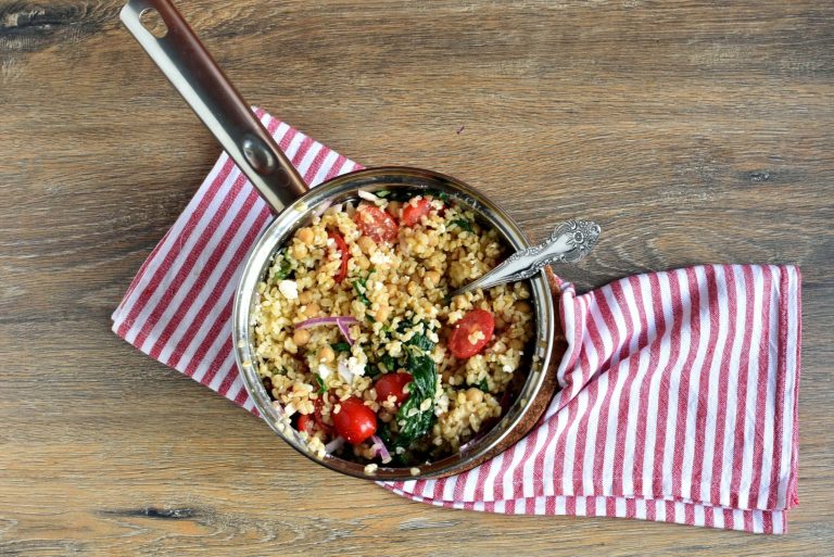 Step 4 - Mediterranean Bulgur Bowl
