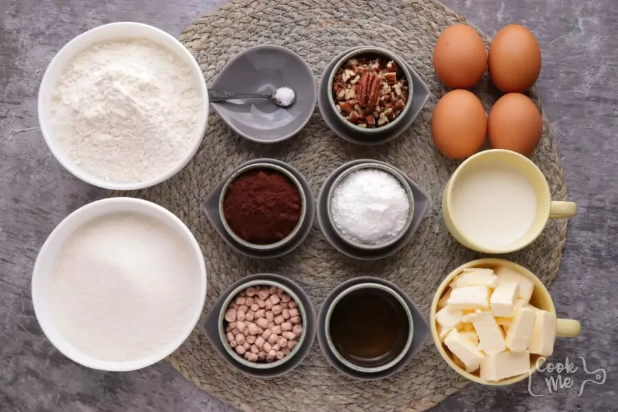 Ingredients for Mississippi Mud Brownies