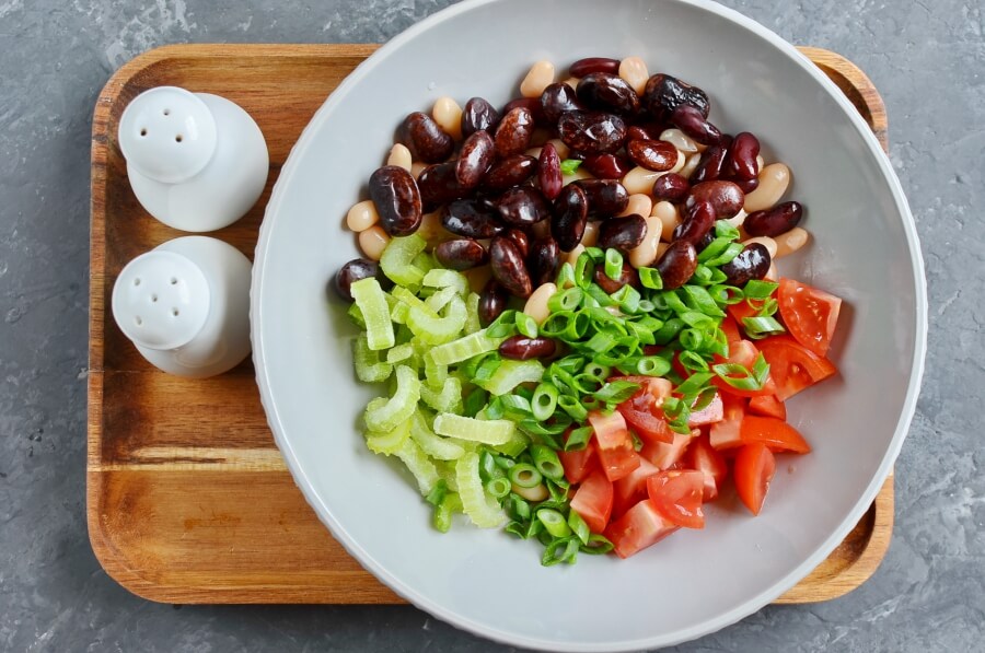Vegan Mixed Bean Salad recipe - step 1