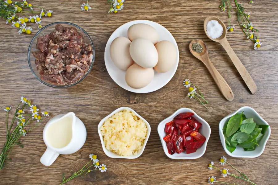 Ingredients for Low Carb Muffin Frittatas