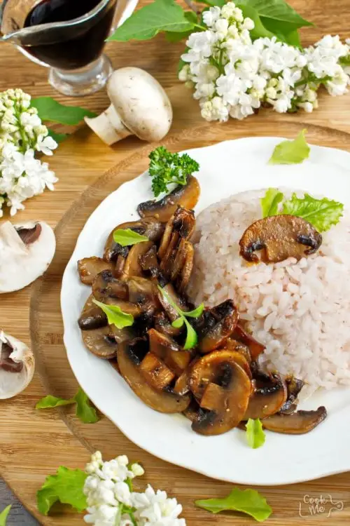 Mushrooms with a Soy Sauce Glaze