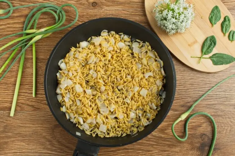 Step 3 - Orzo With Shiitake and Garlic Scapes