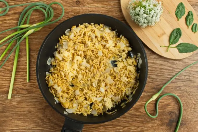 Step 3 - Orzo With Shiitake and Garlic Scapes