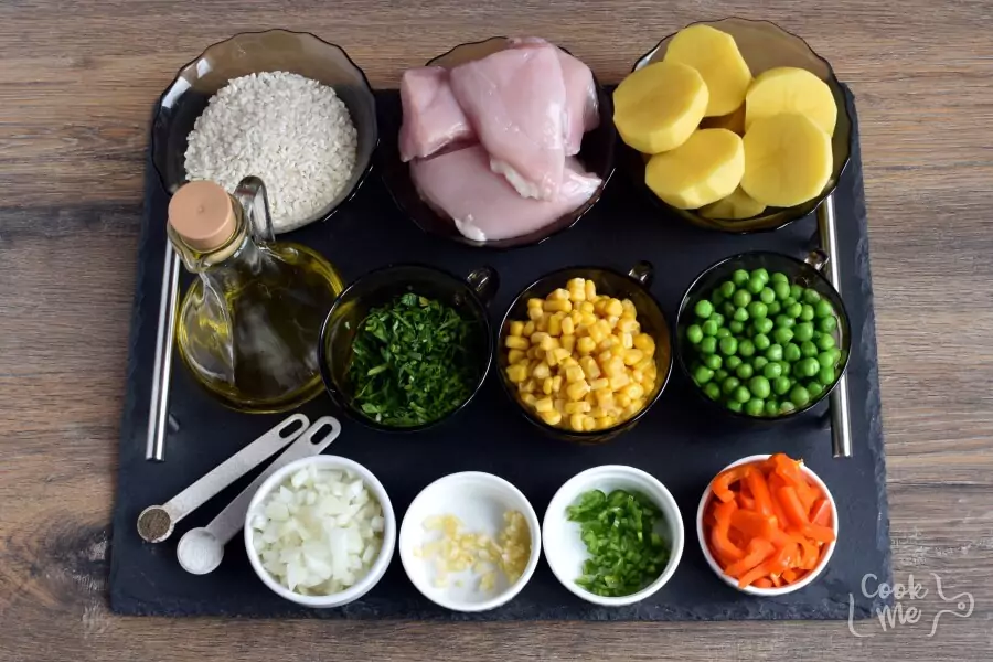 Ingredients for Gluten Free Peruvian Chicken Soup (Aguadito de Pollo)