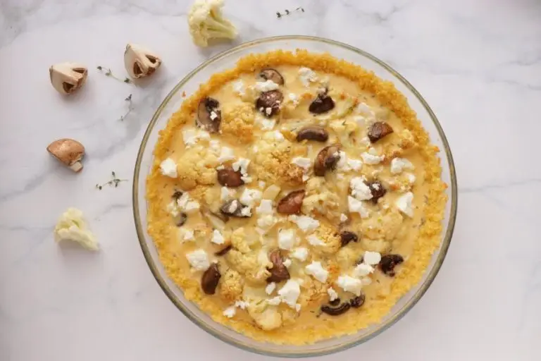 Step 6 - Roasted Cauliflower and Cheese Quiche with Quinoa