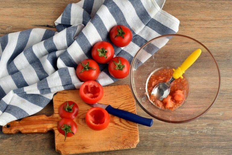 Step 2 - Roasted Corn and Basil Stuffed Tomatoes