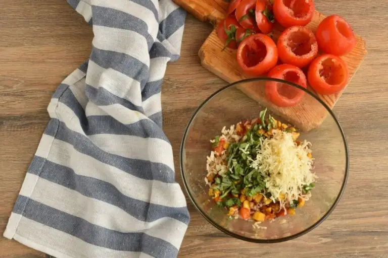 Step 3 - Roasted Corn and Basil Stuffed Tomatoes