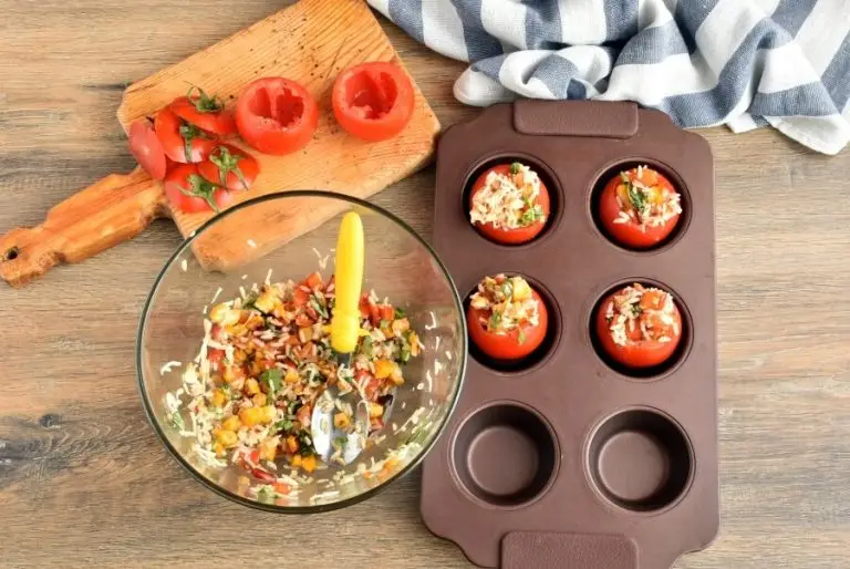 Step 4 - Roasted Corn and Basil Stuffed Tomatoes