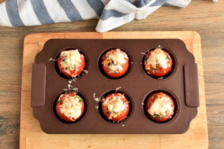 Step 5 - Roasted Corn and Basil Stuffed Tomatoes