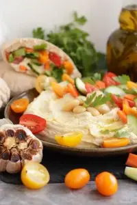 Roasted Garlic White Bean Hummus