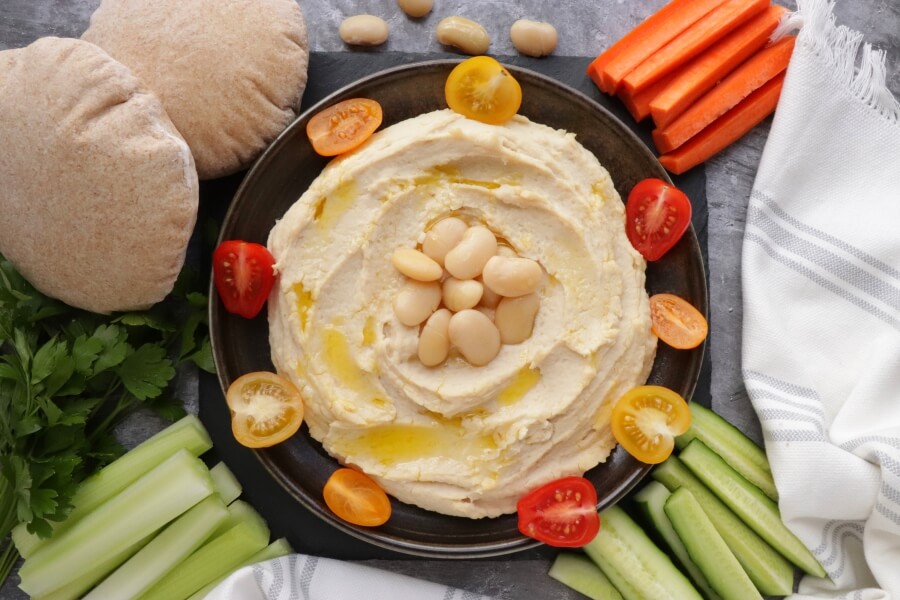 How to serve Roasted Garlic White Bean Hummus