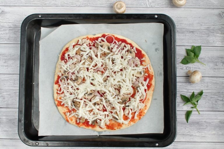 Step 5 - Sausage Mushroom Pizza